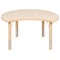 Flash Furniture Crescent 25.125 W, 35.5 L, 23.5 H, Plastic, Steel, Brown YU-YCY-093-CIR-TBL-NAT-GG - alternate 2
